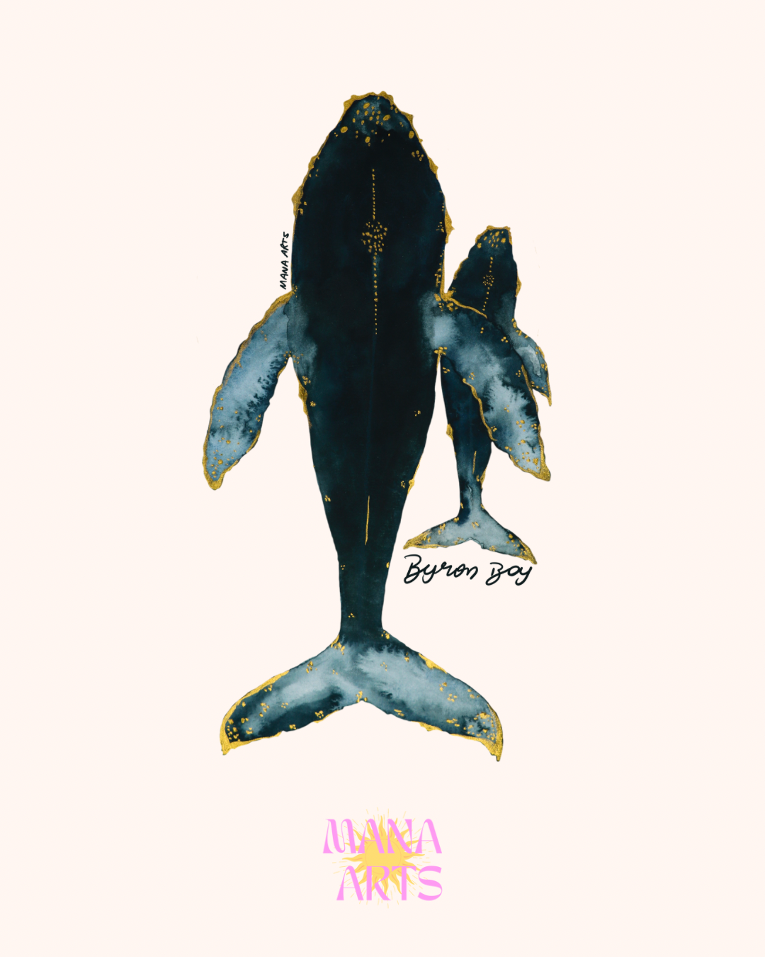 Byron Bay whales waterproof vinyl sticker