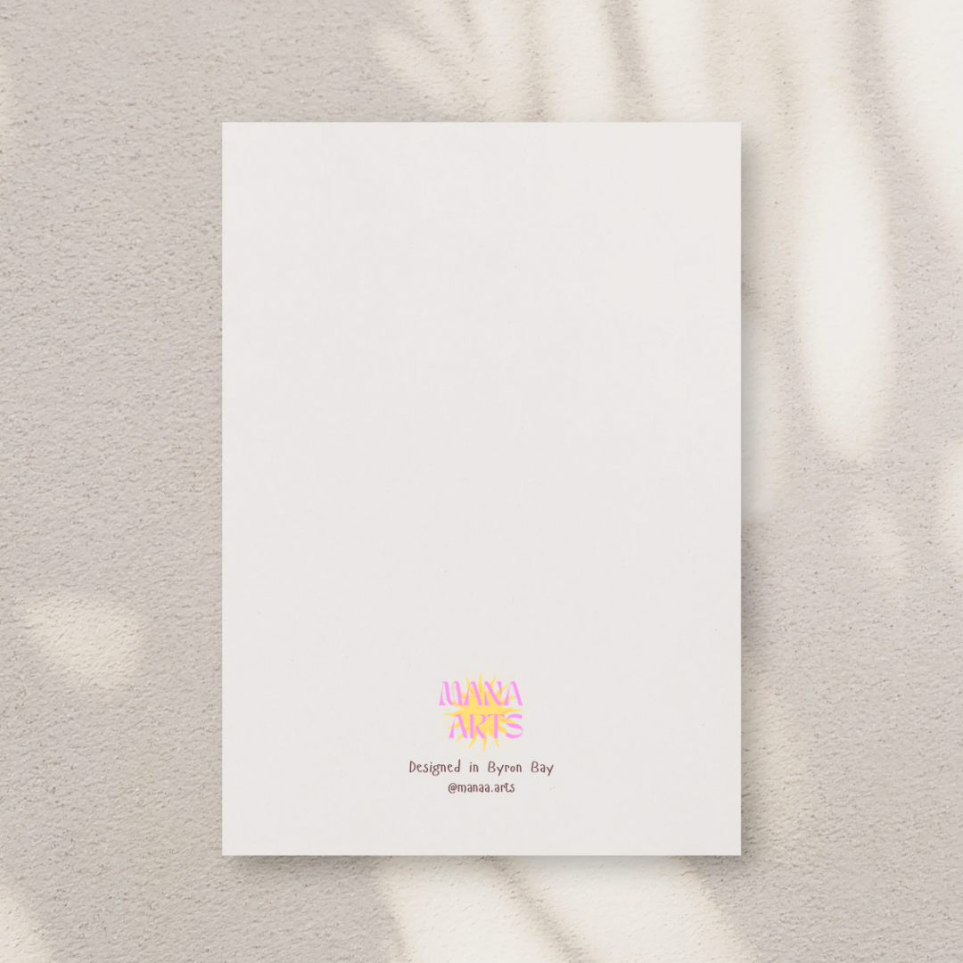 keep glowing & keep growing | Greeting card