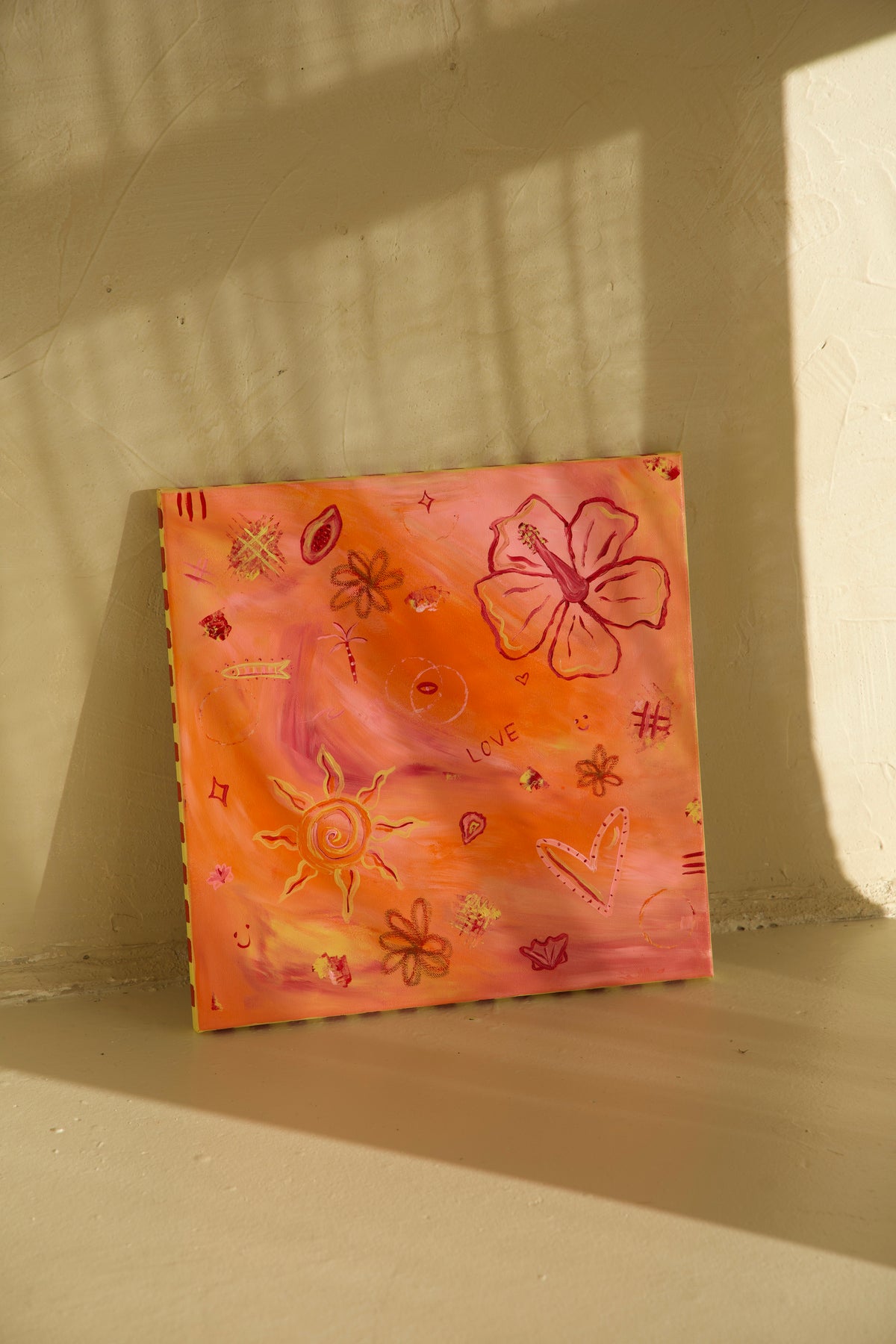 Peach sorbet original art