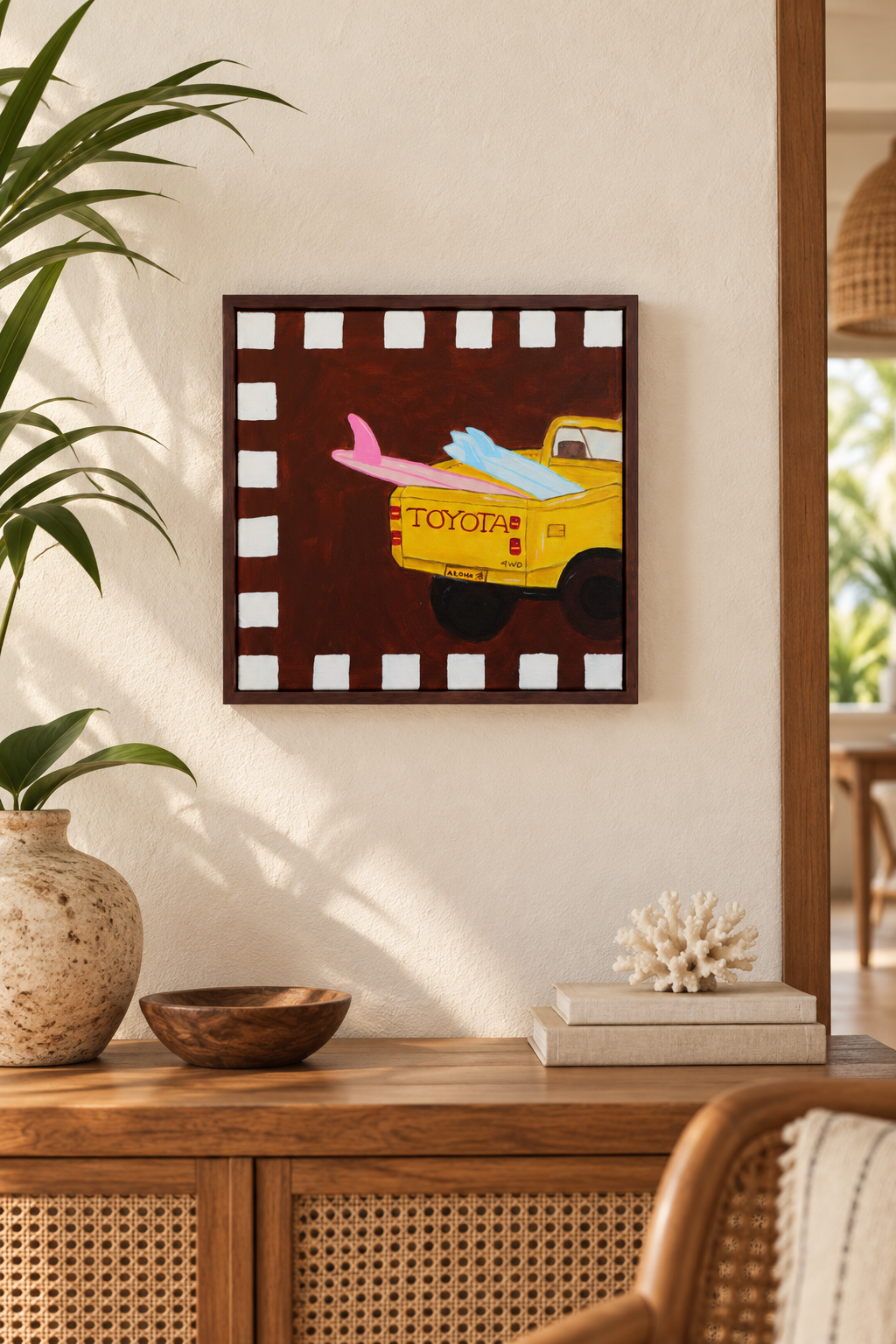 Surf check original art