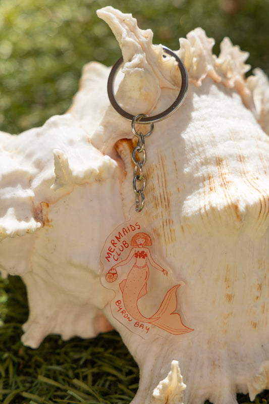 Mermaids club Byron Bay acrylic keyring