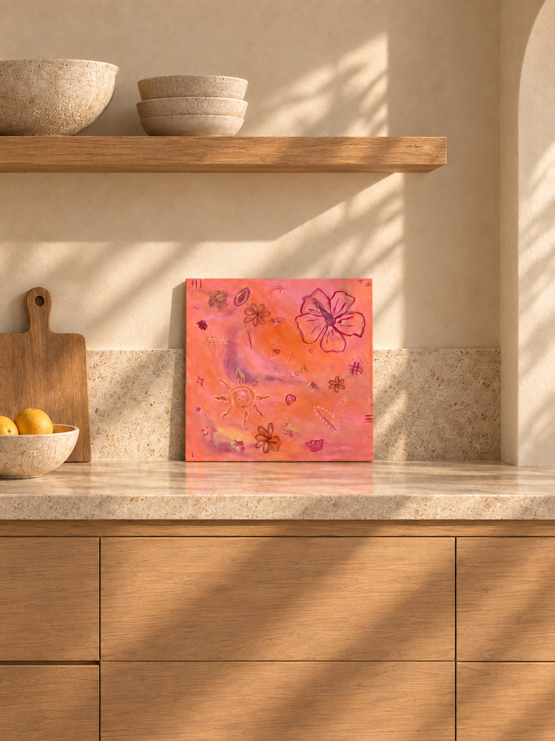 Peach sorbet original art