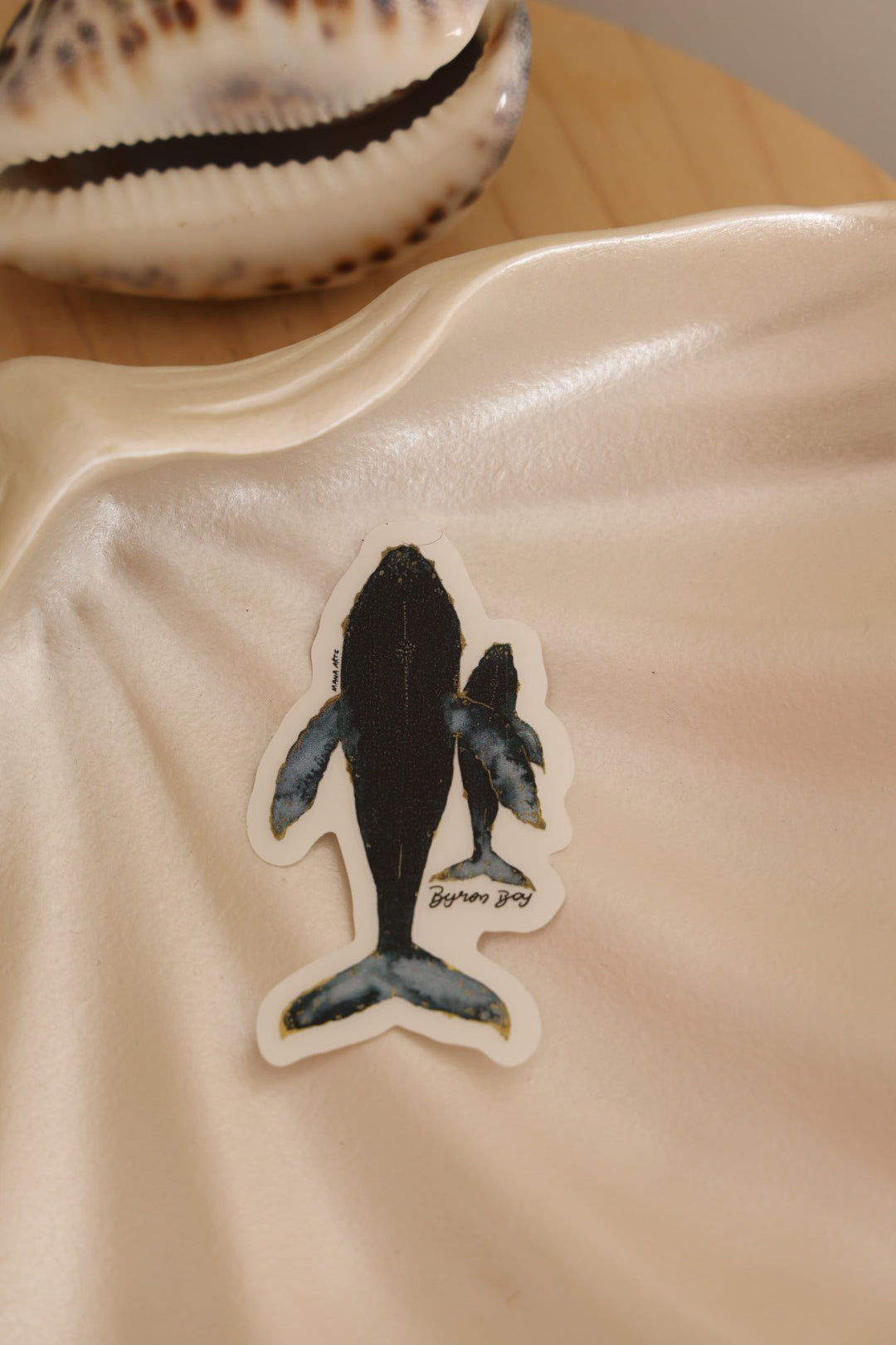Byron Bay whales waterproof vinyl sticker