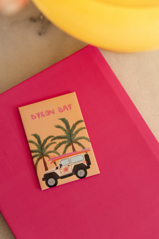 Byron Bay jeep art magnet