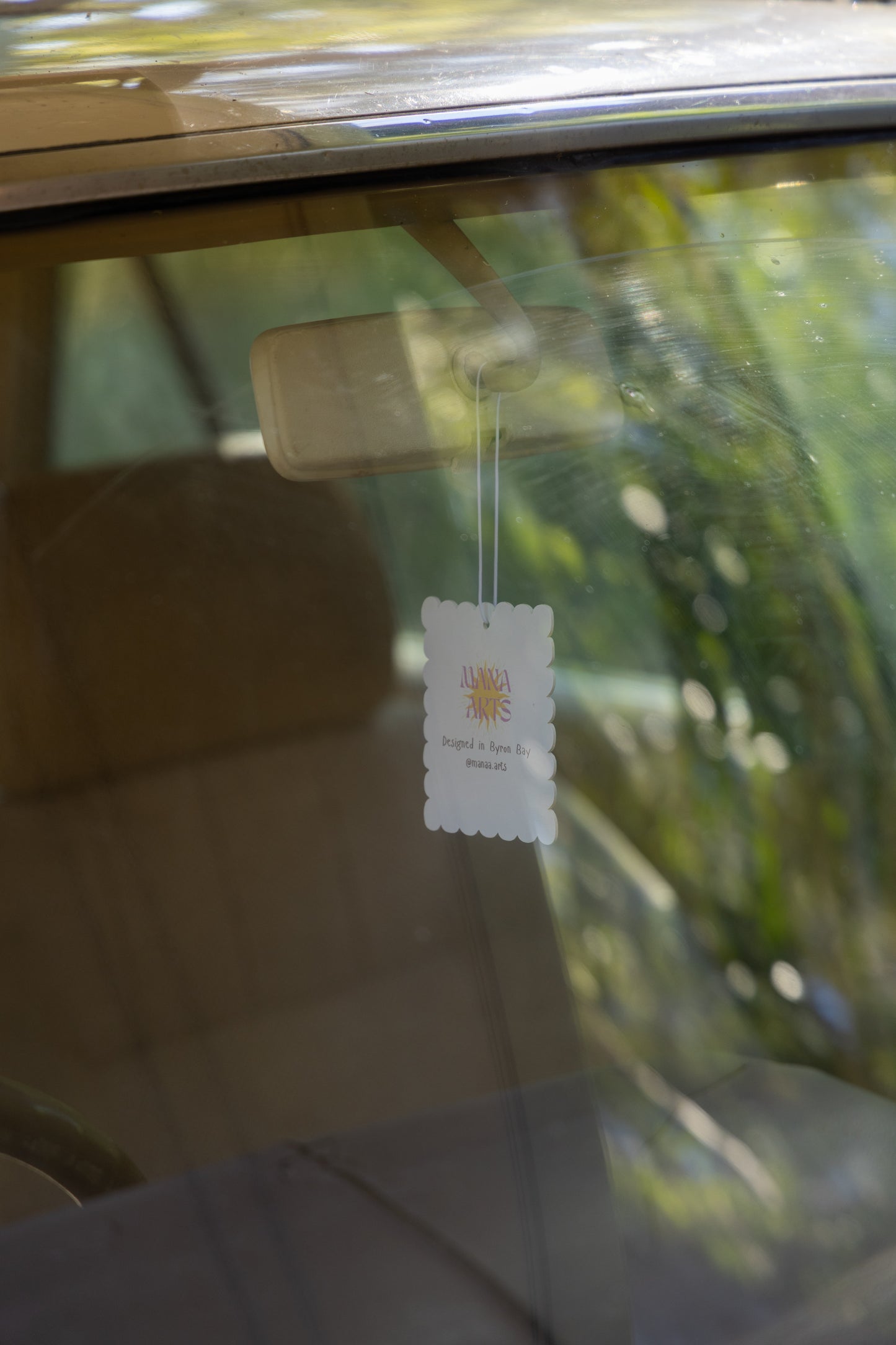 postcard stamp air freshener
